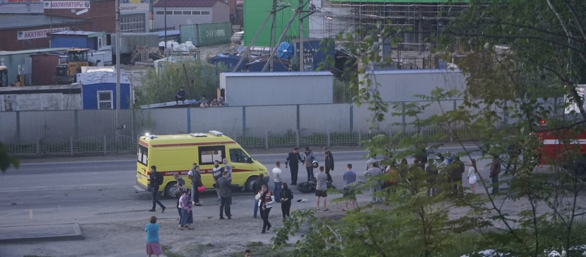 В Нефтеюганске на Объездной сбили мотоциклиста