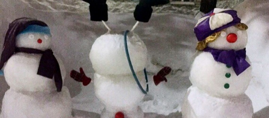 Веселые снеговики :))
