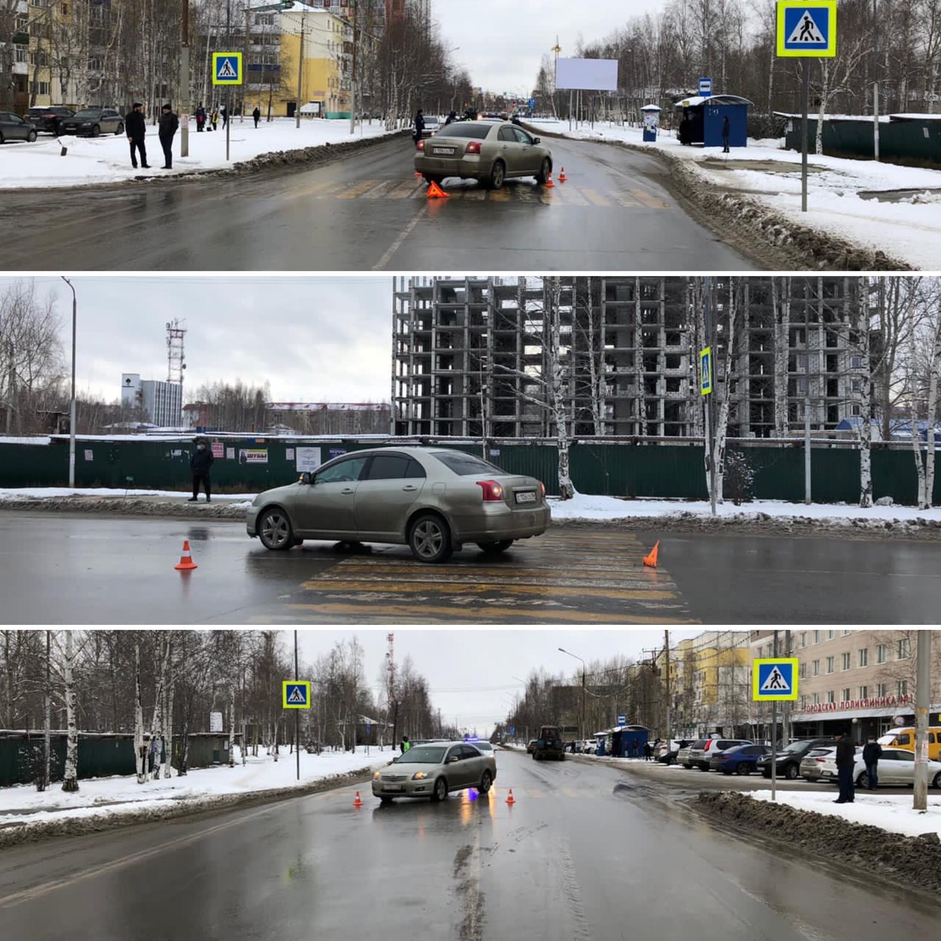 житель Нефтеюганска, управляя автомобилем Тойота Авенсис, допустил наезд на пешехода-женщину