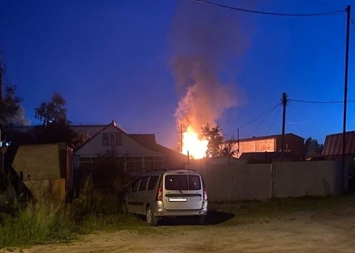 В сауне Нефтеюганска произошел крупный пожар