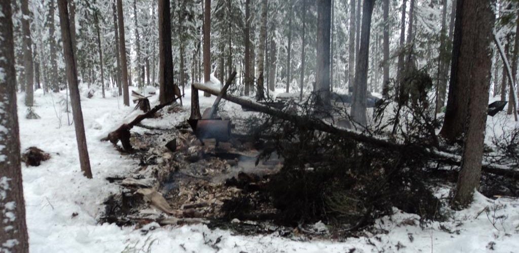 В Югре в охотничьей избе сгорели трое молодых мужчин