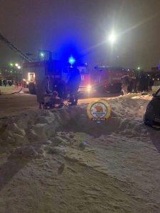 Возгорание в офисном здании