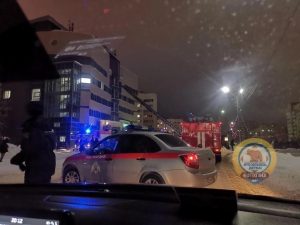 Возгорание в офисном здании