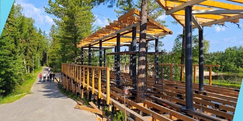 В Белоярском благодаря нацпроекту благоустроили парк спорта и отдыха «Белая горка»